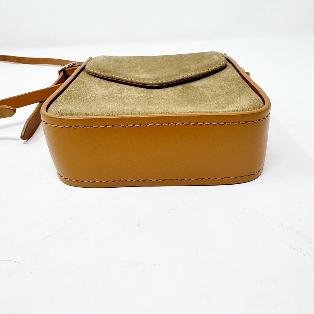 Rag & Bone Journee Suede Leather Crossbody Bag Tan Beige Mini - Picture 10 of 12